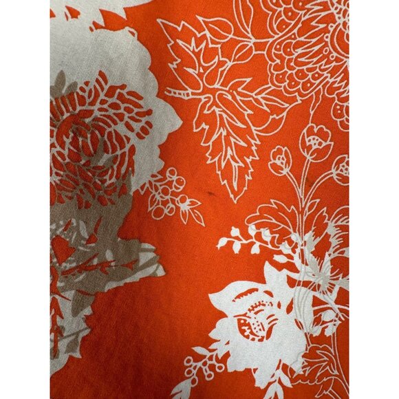 Anthropologie Lapis Floral ALine Skirt Medium Orange Y2K 90's Boho Festival Mini - Picture 8 of 10